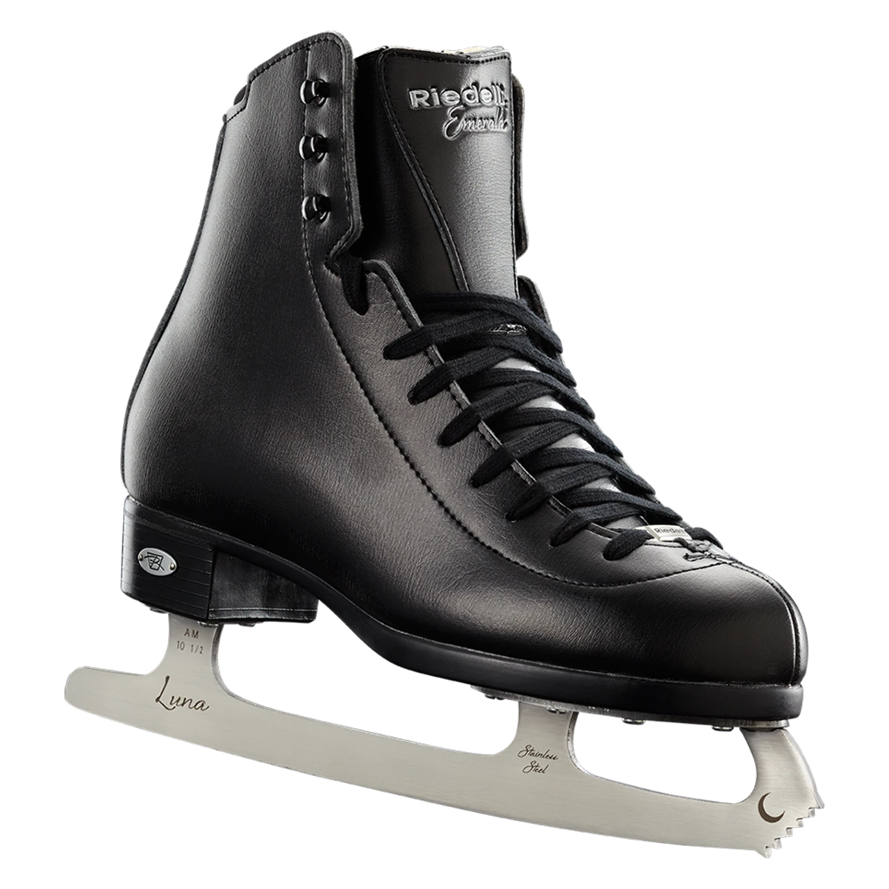 Riedell 19 Jr. Emerald Skate - Black